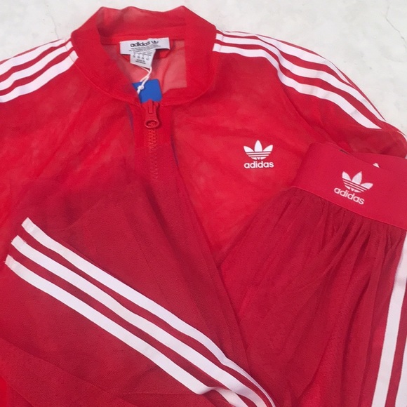 Adidas Tulle Mesh Jacket And Skirt 